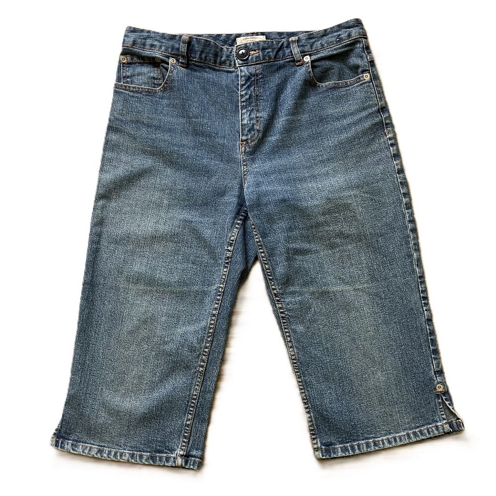 Northern Reflections Capri Jeans Medium Wash Denim Straight Leg Vintage Y2K
